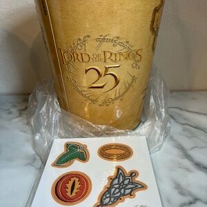 Lord of the Rings 25th Anniversary Popcorn Bucket & Magnet Set, Brand New, AMC